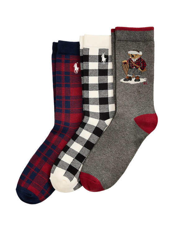 Polo Ralph Lauren Polo Ralph Lauren 3er-Set hohe Kindersocken 444P03158001 Bunt