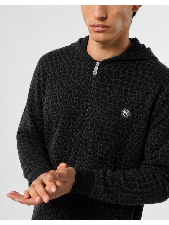 PHILIPP PLEIN PHILIPP PLEIN Kardigán 32062 Čierna Regular Fit