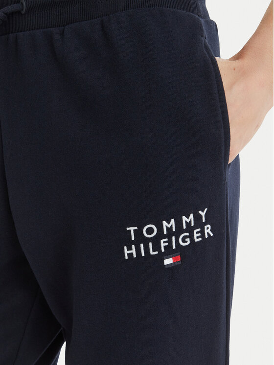 Tommy Hilfiger Tommy Hilfiger Teplákové nohavice UW0UW04522 Tmavomodrá Regular Fit