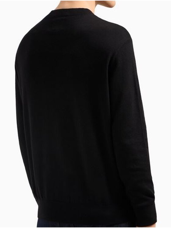 Armani Exchange Armani Exchange Sweter XM000338 AF12291 UC001 Czarny Regular Fit