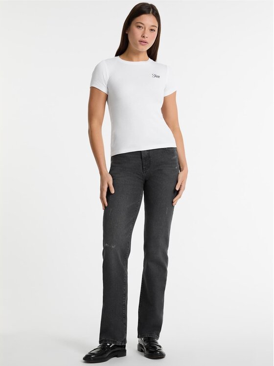 Guess Jeans Guess Jeans T-Shirt 174499 Biały Classic Fit