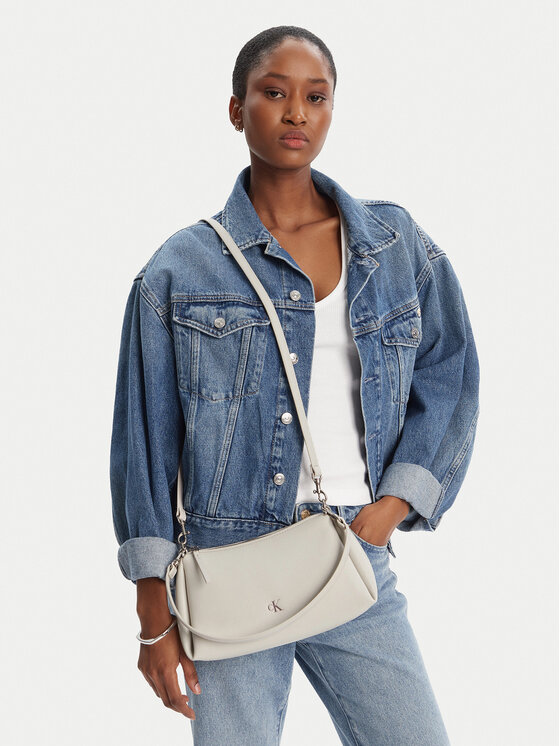 Calvin Klein Jeans Calvin Klein Jeans Soma Drop Small Shoulder Bag LV04K3082G Écru