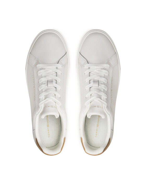 Tommy Hilfiger Tommy Hilfiger Laisvalaikio batai Essential Court FW0FW08350 Écru