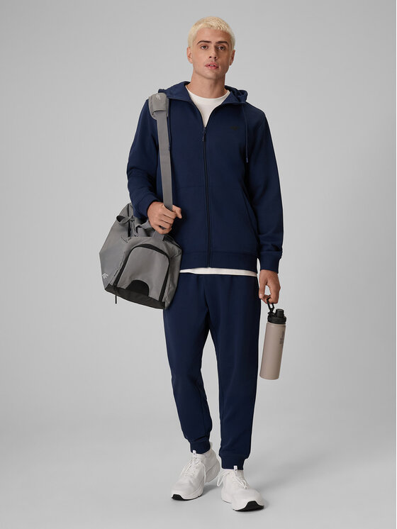 4F 4F Spodnie dresowe BASIC+ Granatowy Regular Fit