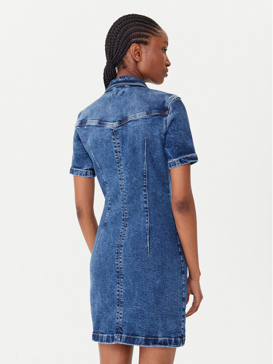 Guess Jeans Guess Jeans Джинсова сукня W5YK55 D5R11 Голубий Slim Fit