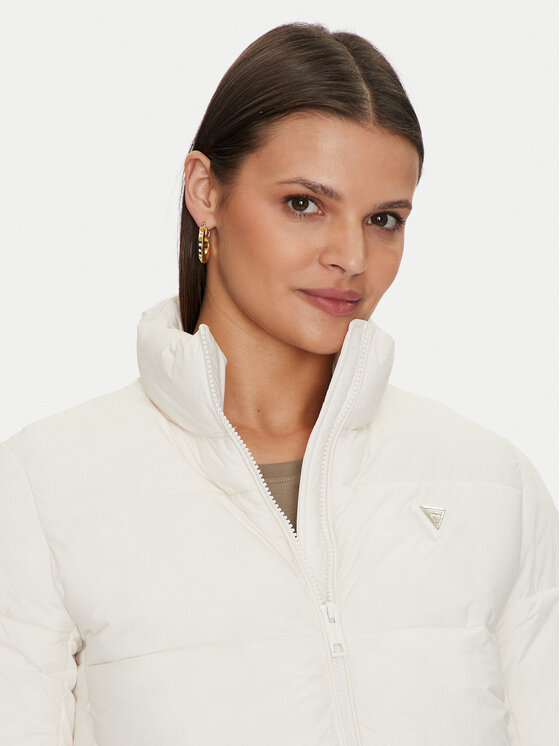 Guess Guess Vatovaná bunda New Claudia V4YL03 WFUD0 Bílá Regular Fit
