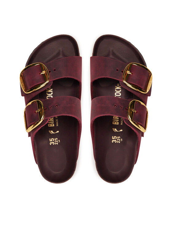 Birkenstock Birkenstock Natikači Arizona Big Buckle Leoi 1027988 Bordo rdeča