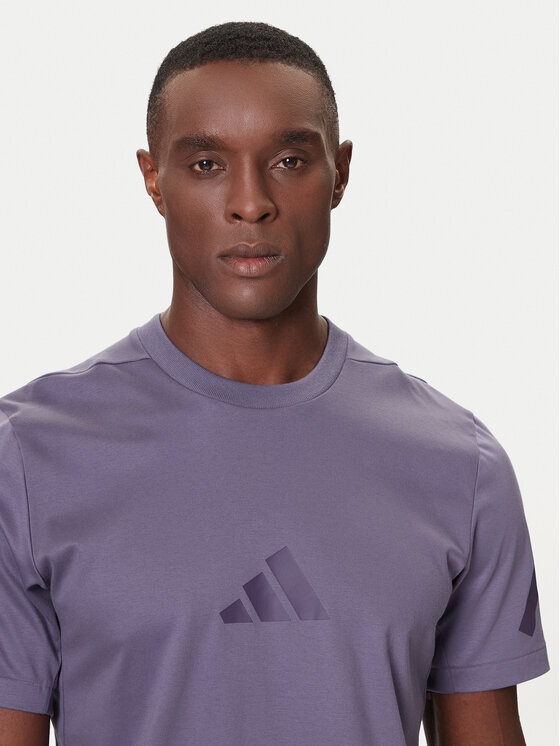 adidas adidas T-Shirt Z.N.E. JW4740 Fioletowy Regular Fit