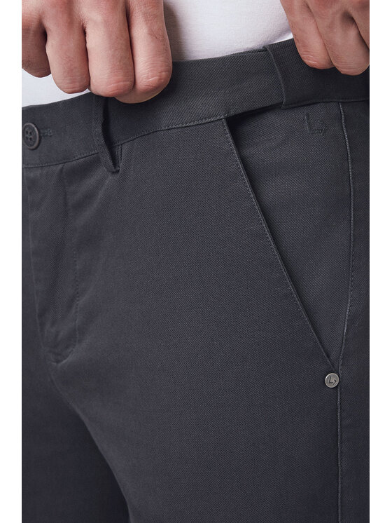 Lancerto Lancerto Chinosy Mikkeli SP082125000010 Szary Regular Fit