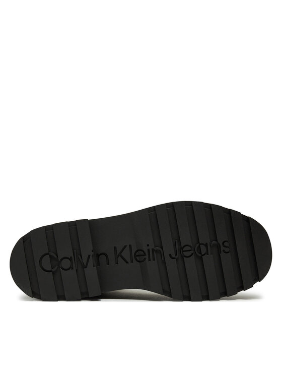 Calvin Klein Jeans Calvin Klein Jeans Trapery Flatform Zip Laceup Mg S YW0YW01554 Brązowy