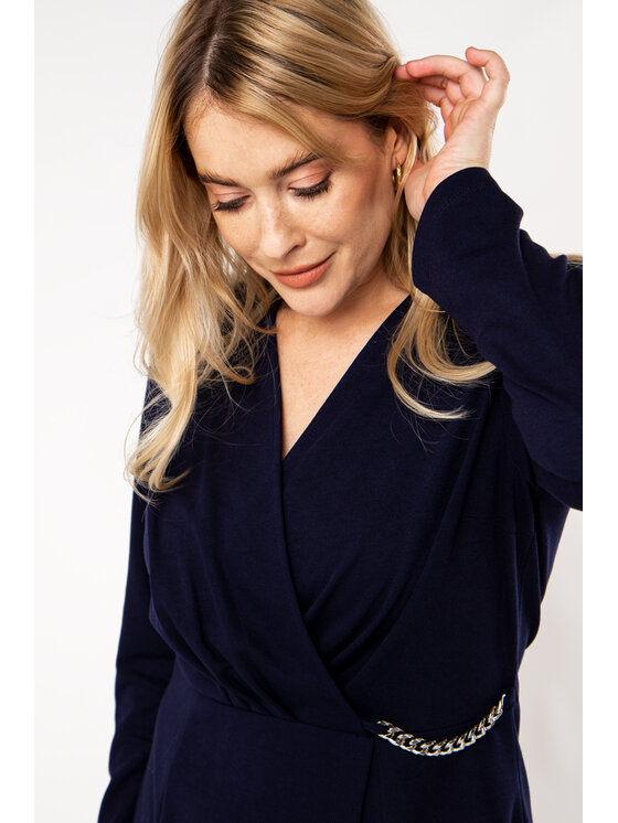 QUIOSQUE QUIOSQUE Každodenné šaty ZALA DRESS Tmavomodrá Regular Fit