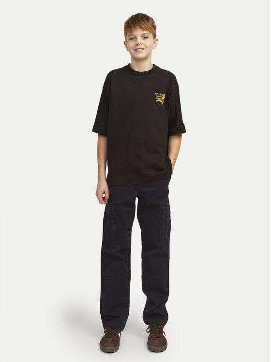 Jack&Jones Junior Jack&Jones Junior Hlače iz tkanine Kane 12261033 Črna Loose Fit
