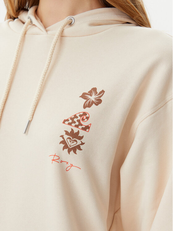 Roxy Roxy Mikina ERJFT04952 Béžová Regular Fit