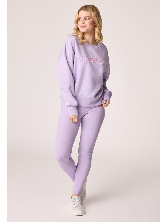 LAURELLA LAURELLA Mikina 1TU017 Fialová Regular Fit