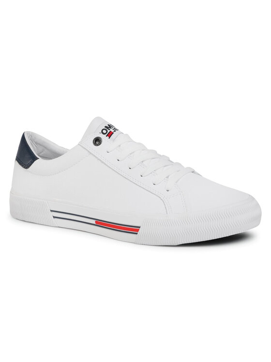 Tommy Jeans Tenisky Essential Leather Sneaker EM0EM00488 Biela | Modivo.sk