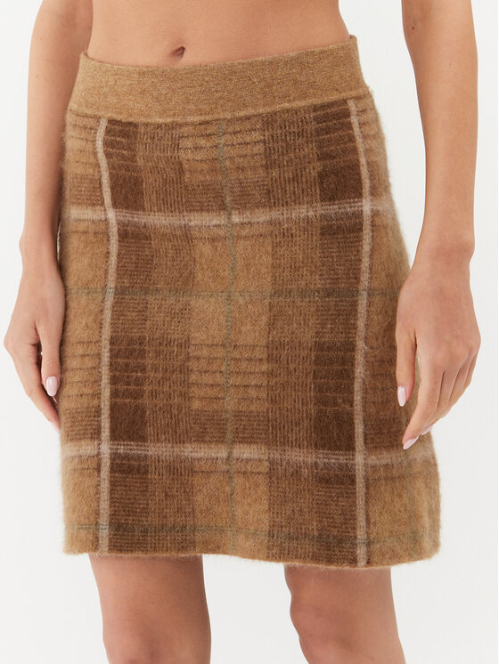 Polo Ralph Lauren Polo Ralph Lauren Mini sijonas 211910476001 Smėlio Regular Fit