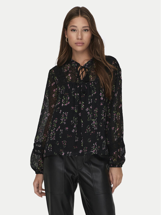 ONLY ONLY Marškiniai Tessa 15303600 Juoda Regular Fit