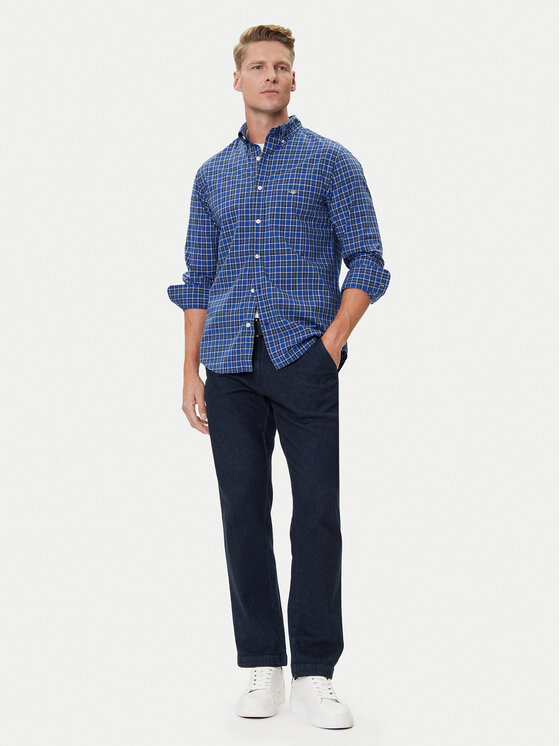 Gant Gant Hemd 3250213 Blau Regular Fit