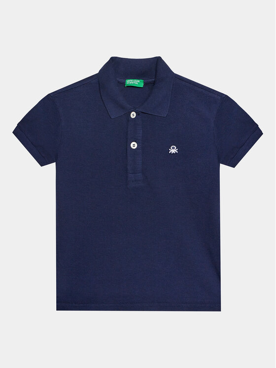 United Colors Of Benetton Tricou polo 3089G3008 Bleumarin Regular Fit
