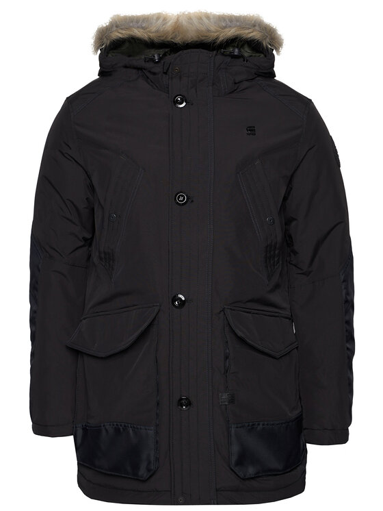 G-Star Raw G-Star Raw Parka Vodan Faux Fur D17614-A281-6484 Črna Regular Fit