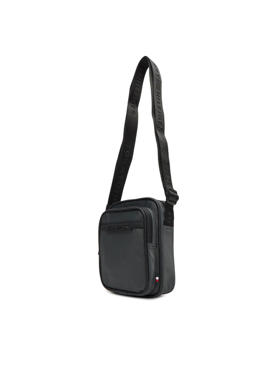 Tommy Hilfiger Tommy Hilfiger Плоска сумка Th Repreve Mini Reporter AM0AM13465 Сірий