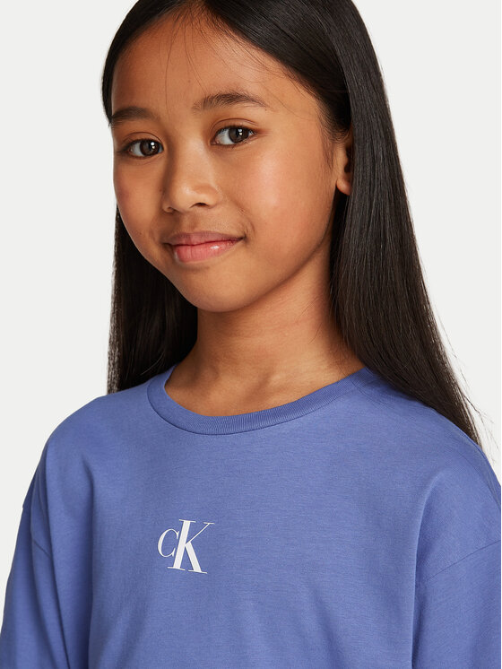 Calvin Klein Jeans Calvin Klein Jeans Marškinėliai Logo IG0IG02136 Mėlyna Boxy Fit