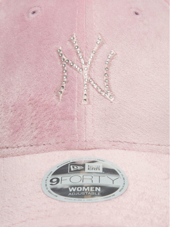 New Era New Era Kapa s šiltom New York Yankees Diamante Velour 9Forty 60595353 Roza