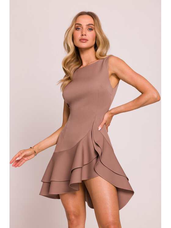 Made of Emotion Made of Emotion Sukienka wieczorowa M850 Brązowy Premium Fit