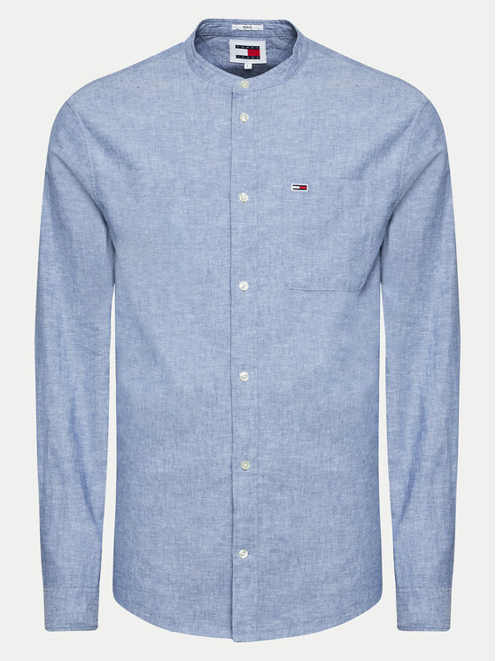 Tommy Jeans Tommy Jeans Camicia Mao DM0DM18964 Blu Regular Fit