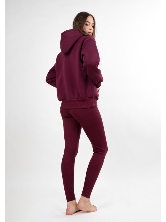 DKaren Sport DKaren Sport Dres KOseye Bordowy Classic Fit