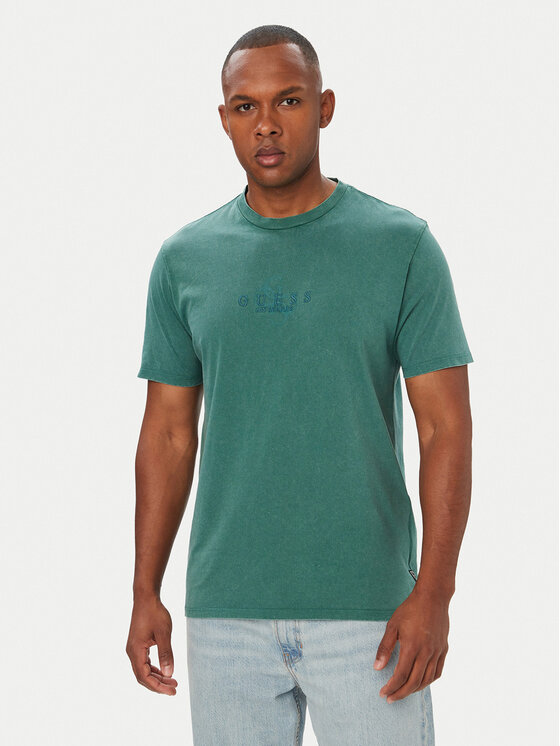 Guess Tricou M6YI58 K4632 Verde Regular Fit