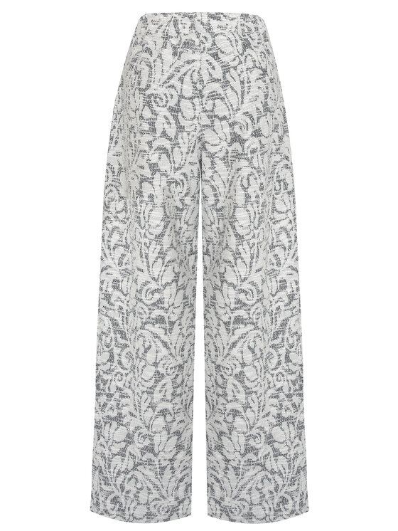Magda Matyja Magda Matyja Spodnie dresowe PALAZZO TROUSERS Szary Loose Fit