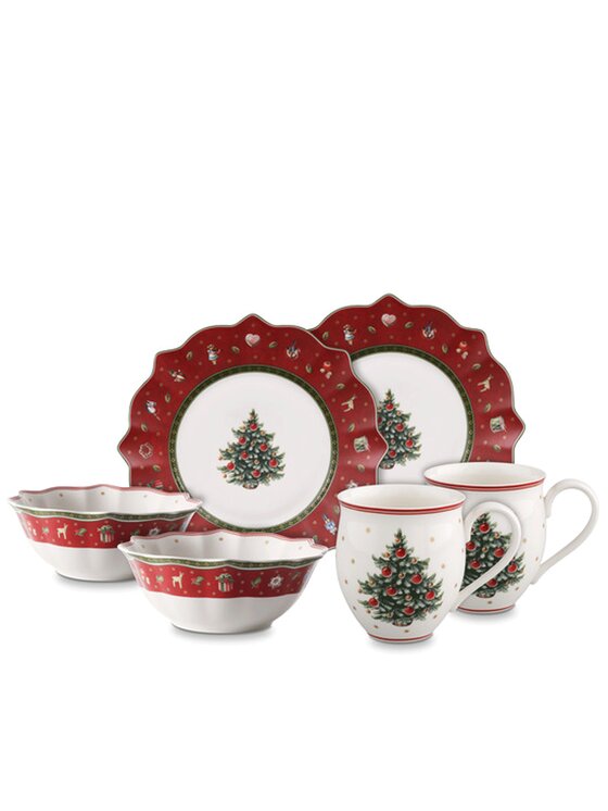 Villeroy & Boch Villeroy & Boch Zestaw kubków i talerzyków Toy's Delight Biały