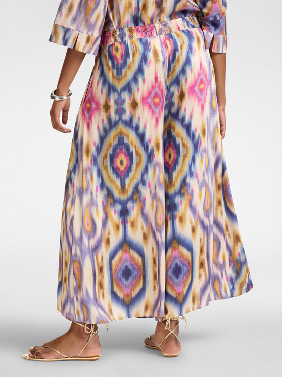 Elena Mirò Elena Mirò Pantaloni di tessuto P017Z100231N001 Viola Cropp Fit