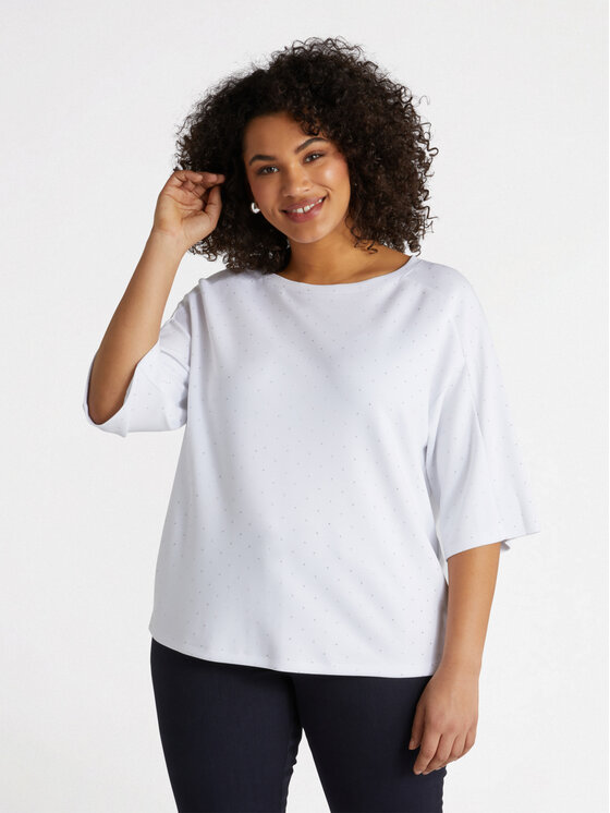Fiorella Rubino Fiorella Rubino Felpa G195L008500N011 Bianco Regular Fit