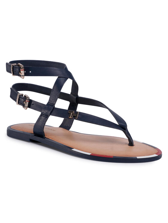 Tommy hilfiger iconic strappy best sale flat sandal