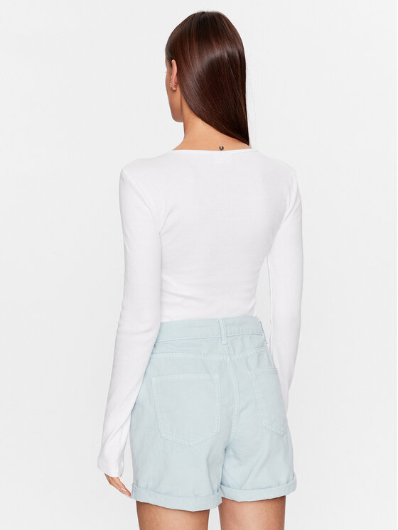 Noisy May Noisy May Блузка Maya 27026248 Білий Slim Fit