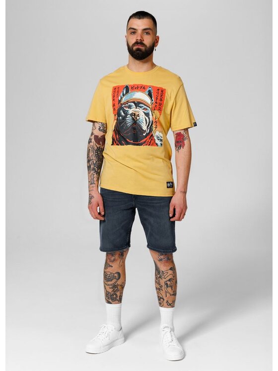 PITBULL PITBULL Szorty jeansowe Dark Wash Highlander Granatowy Regular Fit