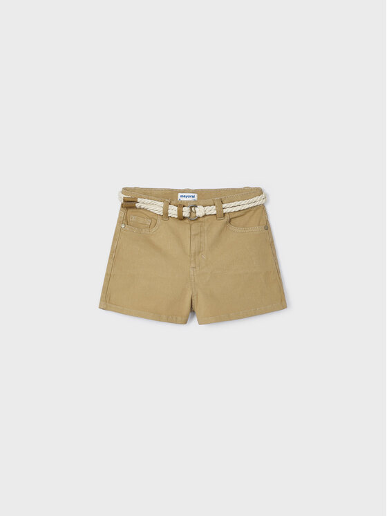Mayoral Mayoral Шорти от плат 234 Бежов Regular Fit
