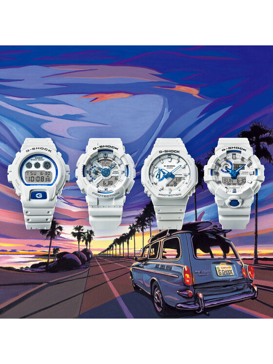 Casio Casio Zegarek GA-110HDS-7AER Biały