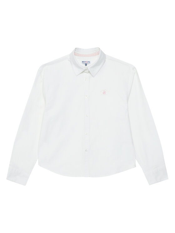 Beverly Hills Polo Club Beverly Hills Polo Club Särk W126-BHGST-1063-01X Valge Regular Fit