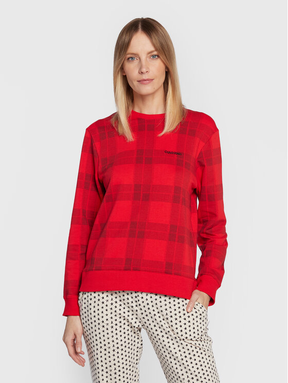 Calvin Klein Underwear Bluză 000QS6953E Roșu Regular Fit
