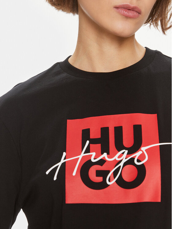 HUGO Hugo T-shirt Dashire_3 50485373 Crna Regular Fit