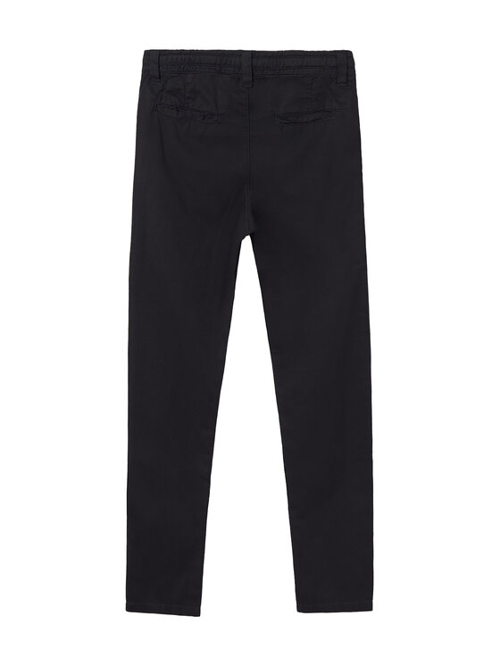 Mayoral Mayoral Hlače iz tkanine 6525 Črna Relaxed Fit