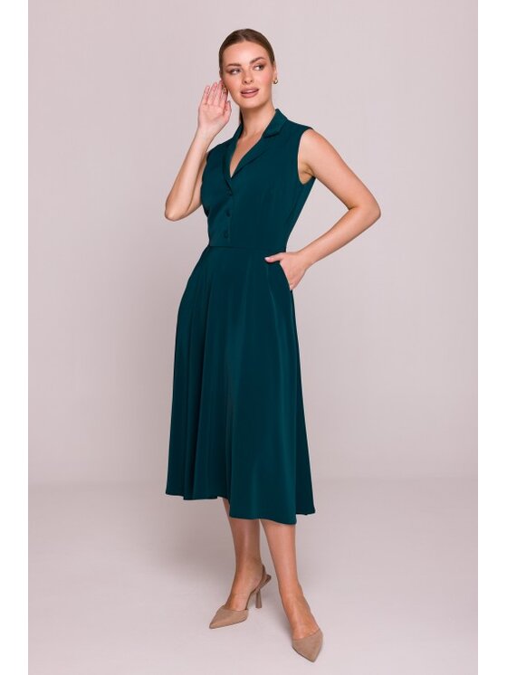 Stylove Stylove Sukienka letnia S409 Zielony A-Line Fit