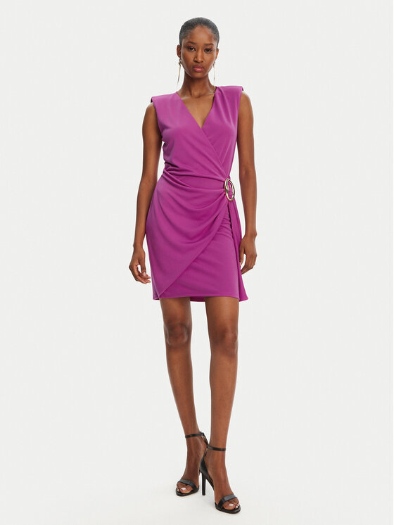 Patrizia Pepe Patrizia Pepe Коктейлна рокля 2A2918/J280-M530 Розов Regular Fit