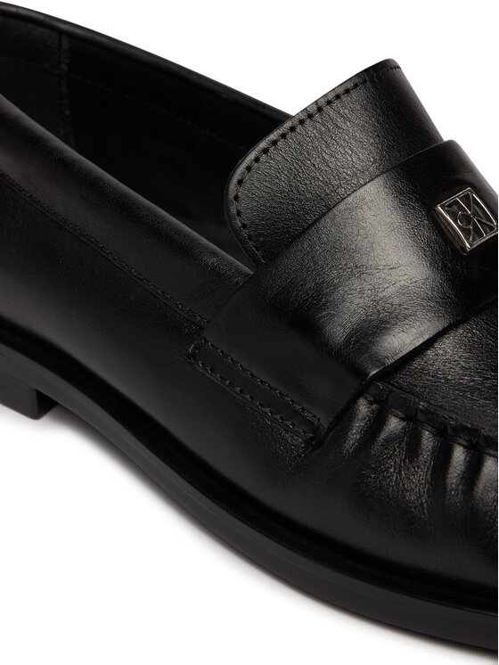 Calvin Klein Calvin Klein Lords Round Loafer Lth HW0HW03031 Fekete