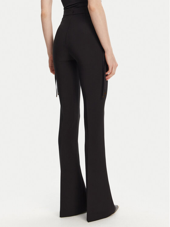 Elisabetta Franchi Elisabetta Franchi Riidest püksid PA-083-51E2 Must Regular Fit