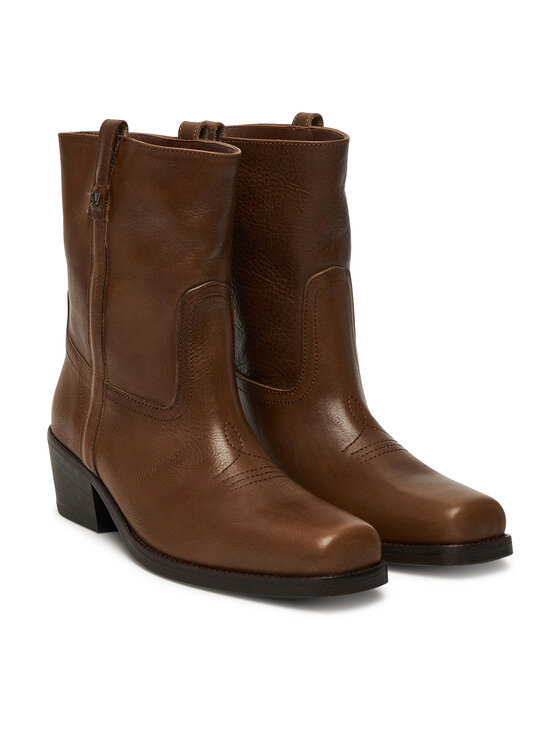 Weekend Max Mara Weekend Max Mara Botki Ranch 2525796034600 Brązowy