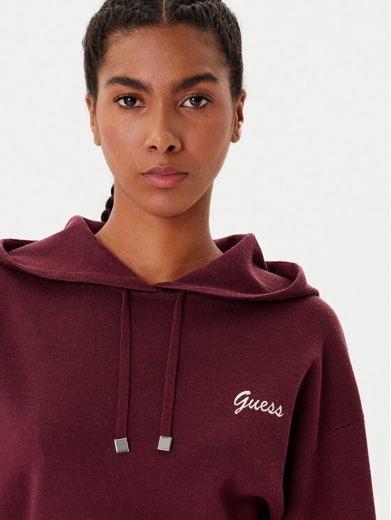 Guess Guess Kötött ruha V5BK01 Z1152 Bordó Regular Fit